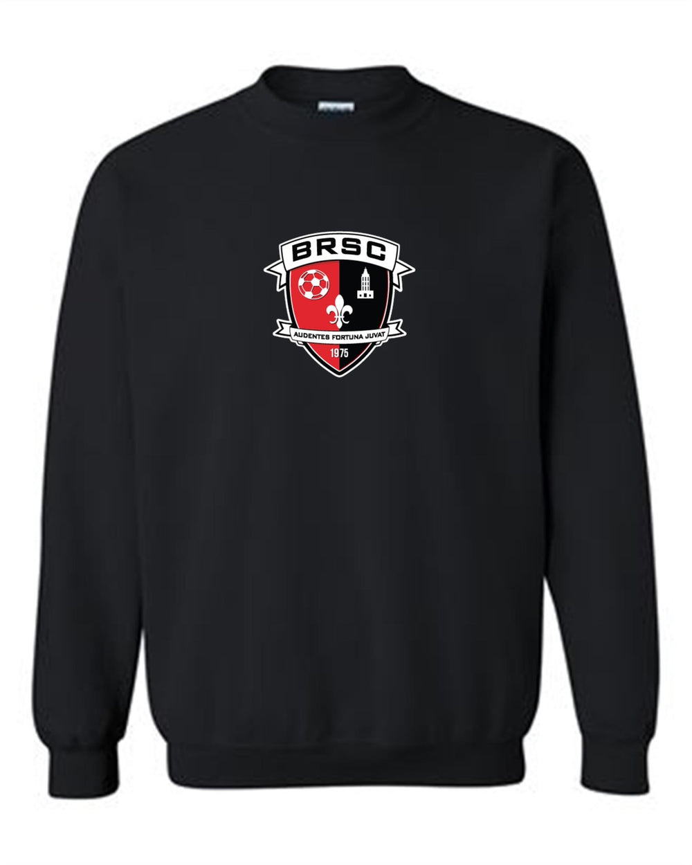 BRSC Crew Neck Sweatshirt BRSC Spiritwear Black Youth Small - Third Coast Soccer