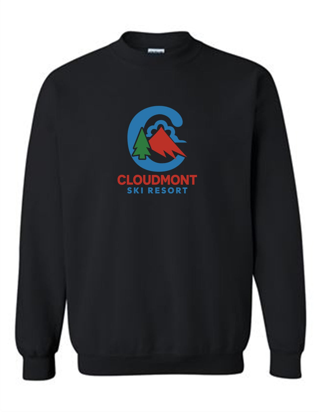 Cloudmont Ski Resort Crewneck Sweatshirt C CSR Black Youth Small - Third Coast Soccer