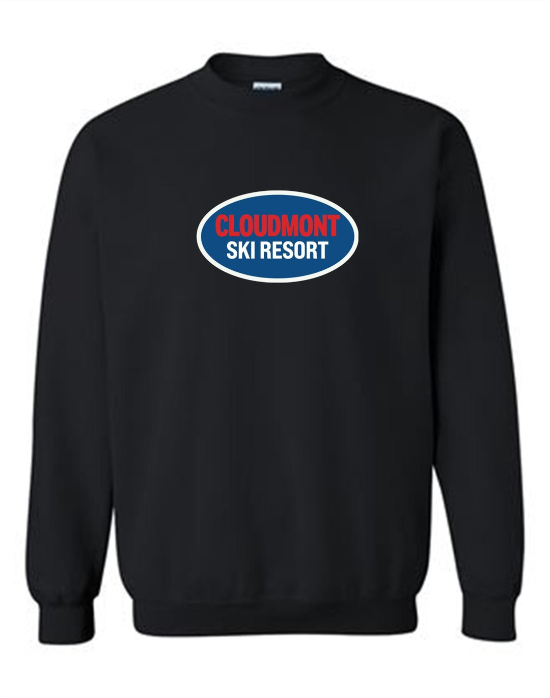 Cloudmont Ski Resort Crewneck Sweatshirt CSR Oval Black Youth Small - Third Coast Soccer