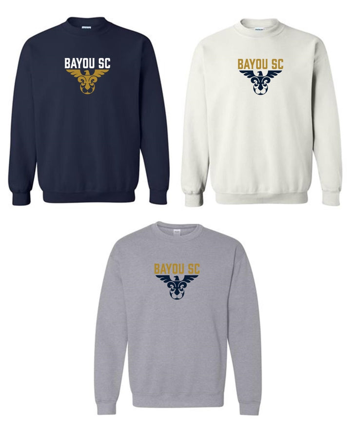 Bayou SC Blackhawk Crew Neck Sweatshirt Bayou Soccer Club Spiritwear - Third Coast Soccer