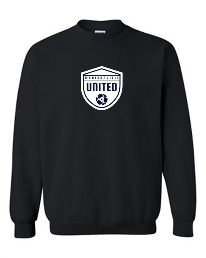 Madisonville United Crew Neck Sweatshirt Madisonville United Spiritwear Black Mens Small - Third Coast Soccer