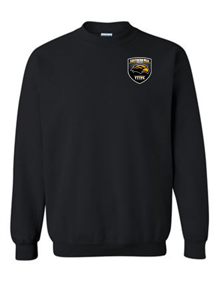 Southern Miss Crew Neck Sweatshirt Southern Miss Black Mens Small - Third Coast Soccer