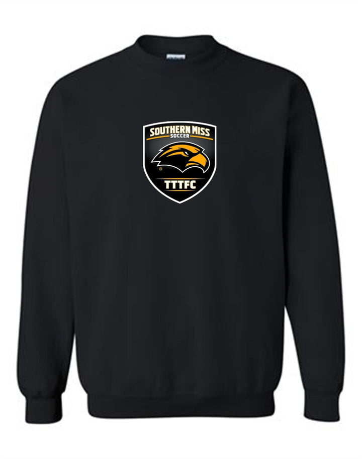 Southern Miss Crew Neck Sweatshirt Southern Miss Black Mens Small - Third Coast Soccer
