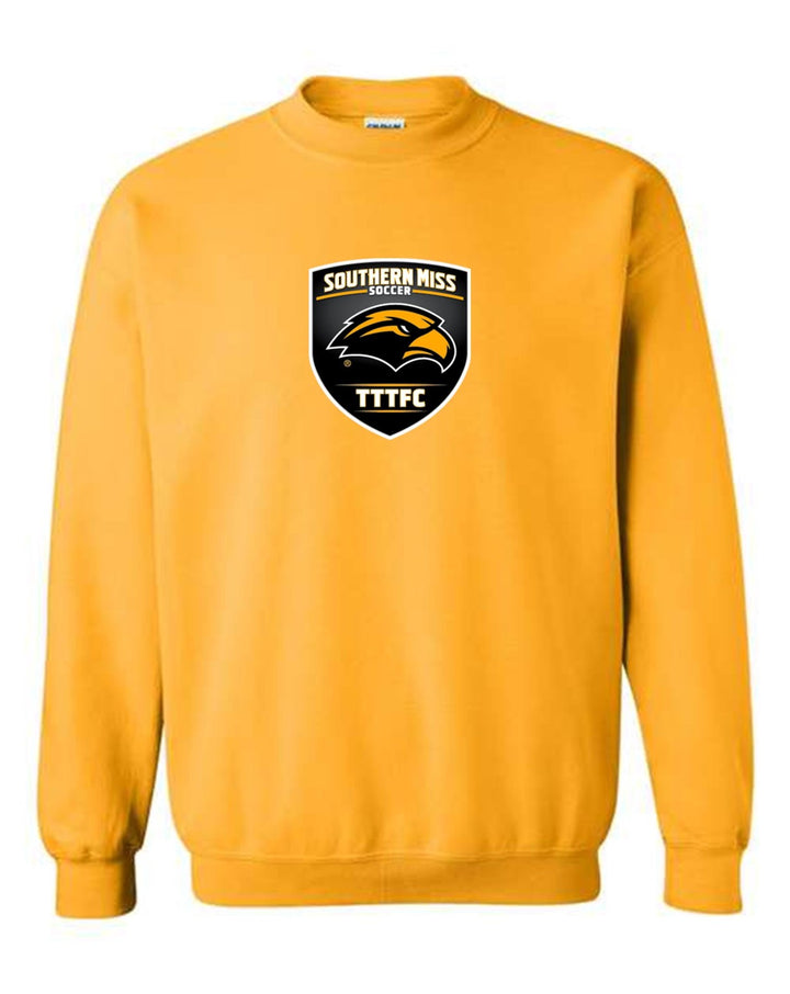Southern Miss Crew Neck Sweatshirt Southern Miss Gold Mens Small - Third Coast Soccer