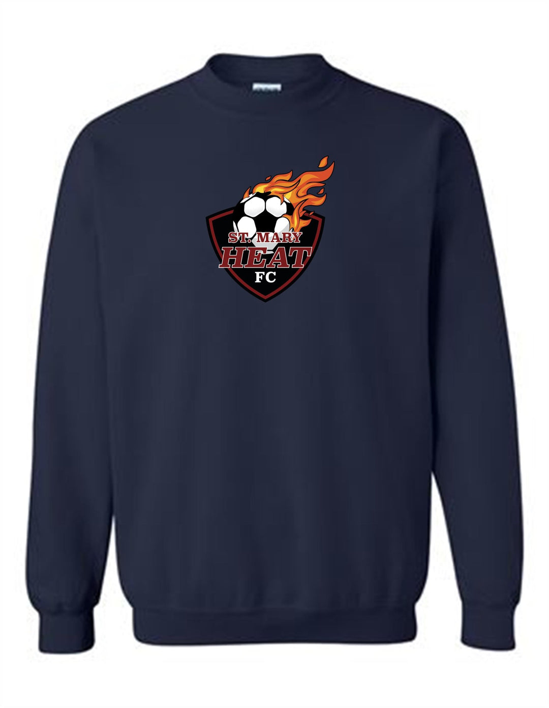 St. Mary Heat Crewneck Sweatshirt St. Mary Spiritwear Navy Youth Small - Third Coast Soccer