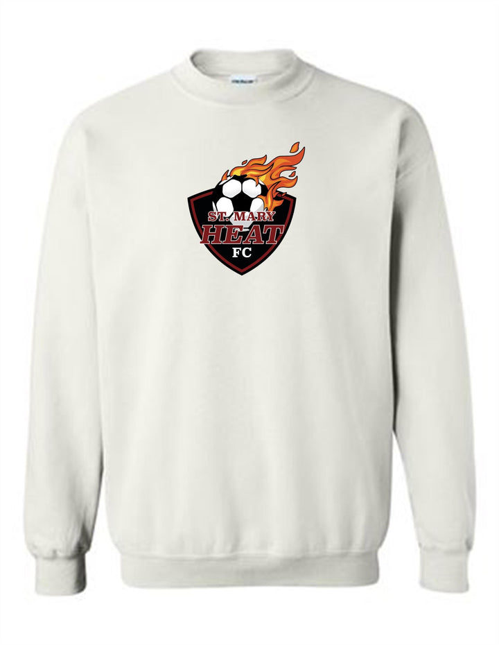 St. Mary Heat Crewneck Sweatshirt St. Mary Spiritwear White Youth Small - Third Coast Soccer