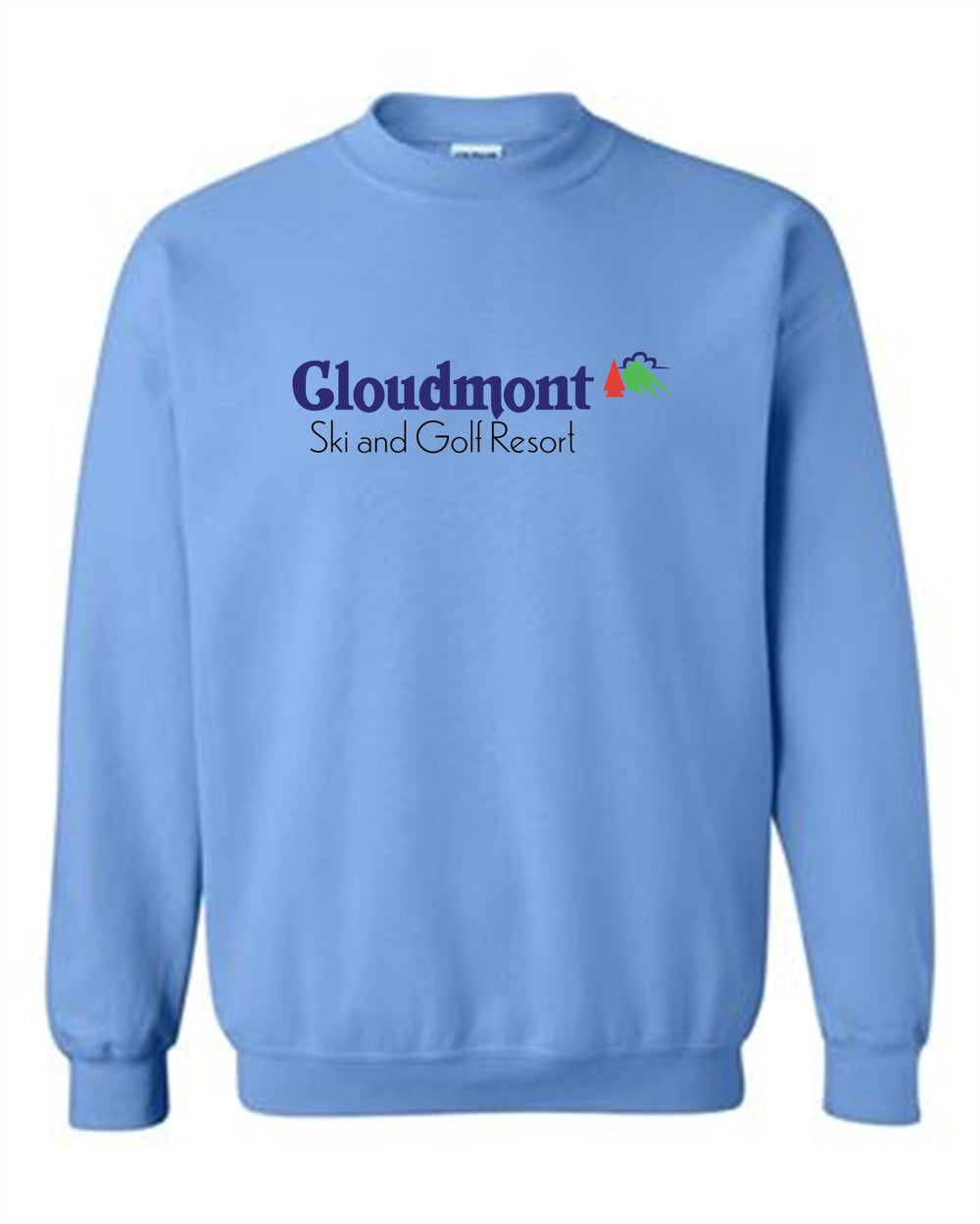 Cloudmont Ski & Golf Resort Crewneck Sweatshirt Cloudmont Ski & Golf Light Blue Youth Small - Third Coast Soccer