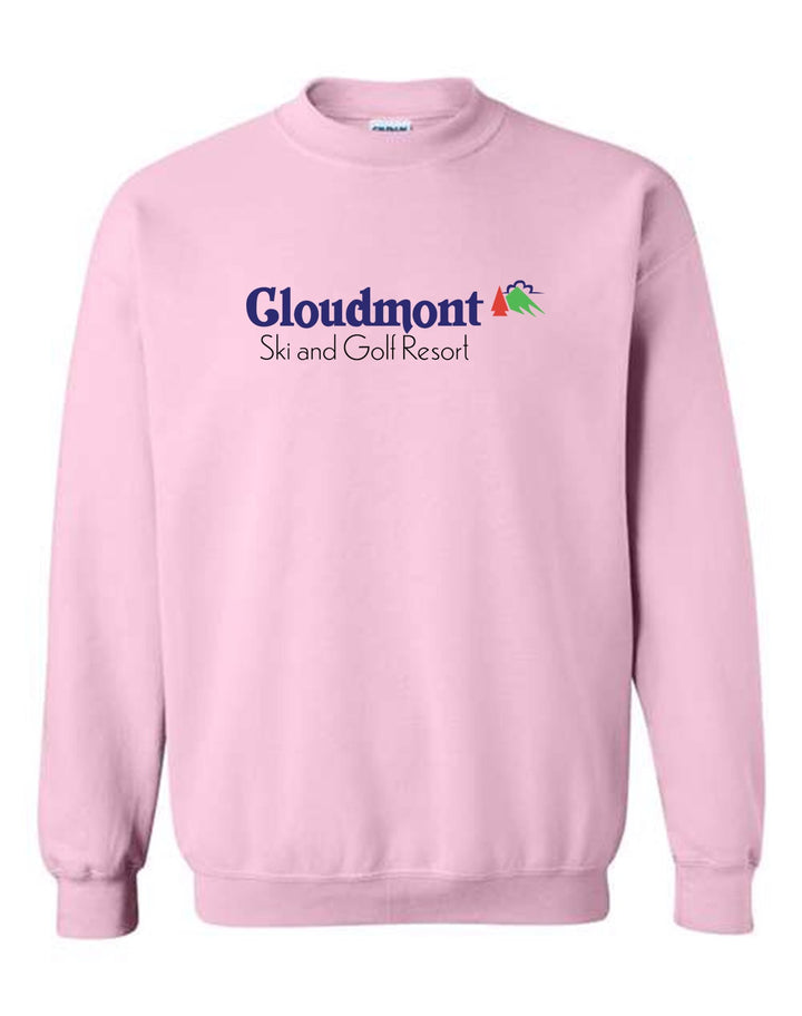 Cloudmont Ski & Golf Resort Crewneck Sweatshirt Cloudmont Ski & Golf Light Pink Youth Small - Third Coast Soccer