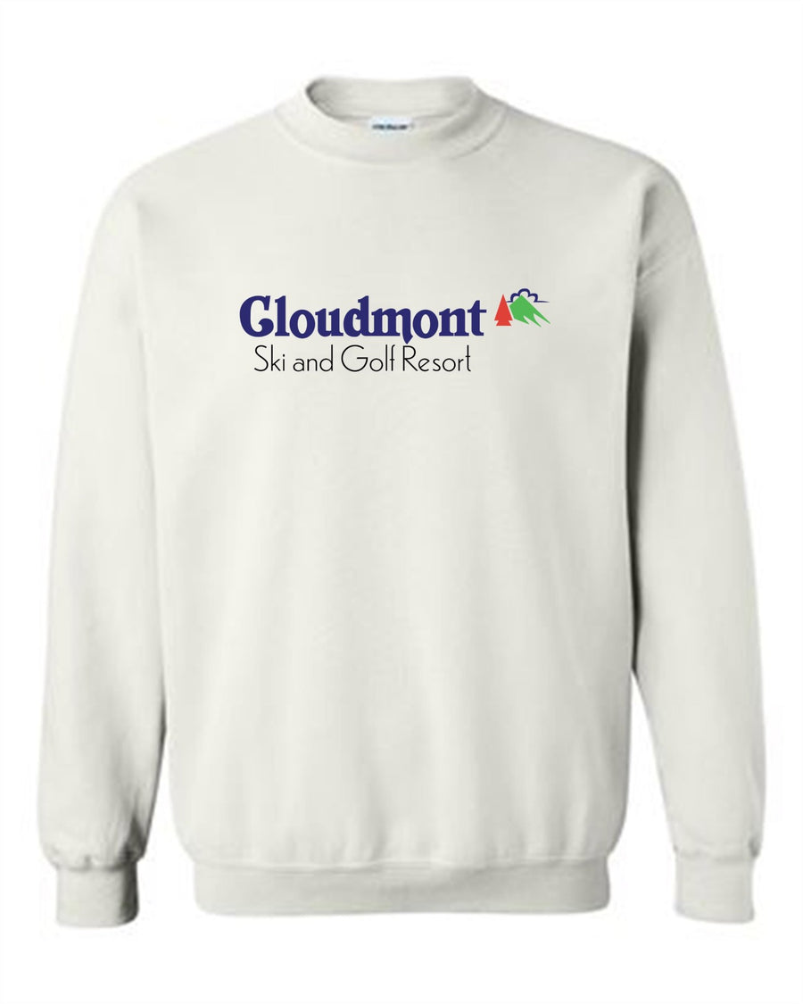 Cloudmont Ski & Golf Resort Crewneck Sweatshirt Cloudmont Ski & Golf White Youth Small - Third Coast Soccer