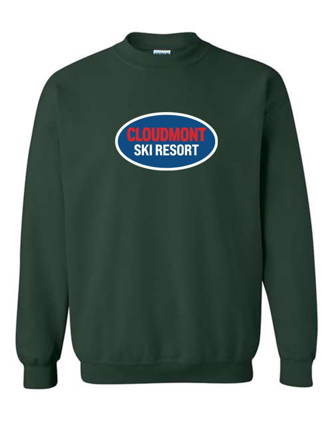 Cloudmont Ski Resort Crewneck Sweatshirt CSR Oval Forest Youth Small - Third Coast Soccer