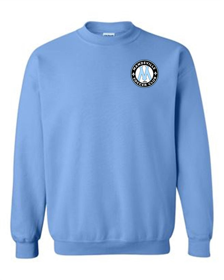 MSC Logo Crewneck Sweatshirt MSC Spiritwear Light Blue Youth Small - Third Coast Soccer