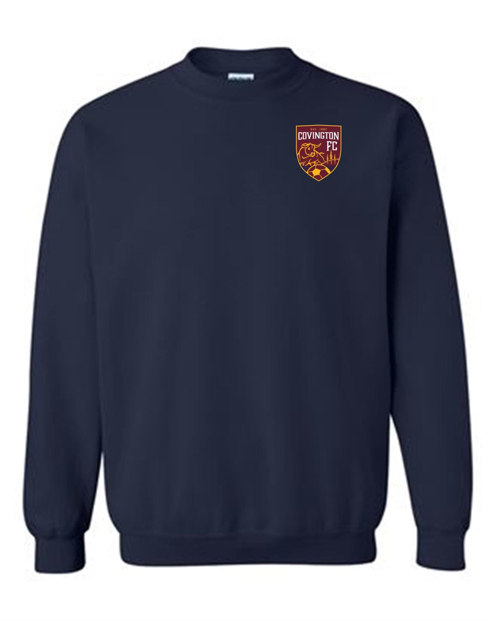 Covington FC Logo Crewneck Sweatshirt CYSA Spiritwear Navy Youth Small - Third Coast Soccer