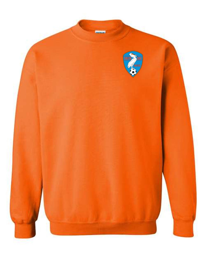 Southside Youth Soccer Crew Neck Sweatshirt SYS Spiritwear Orange Youth Small - Third Coast Soccer