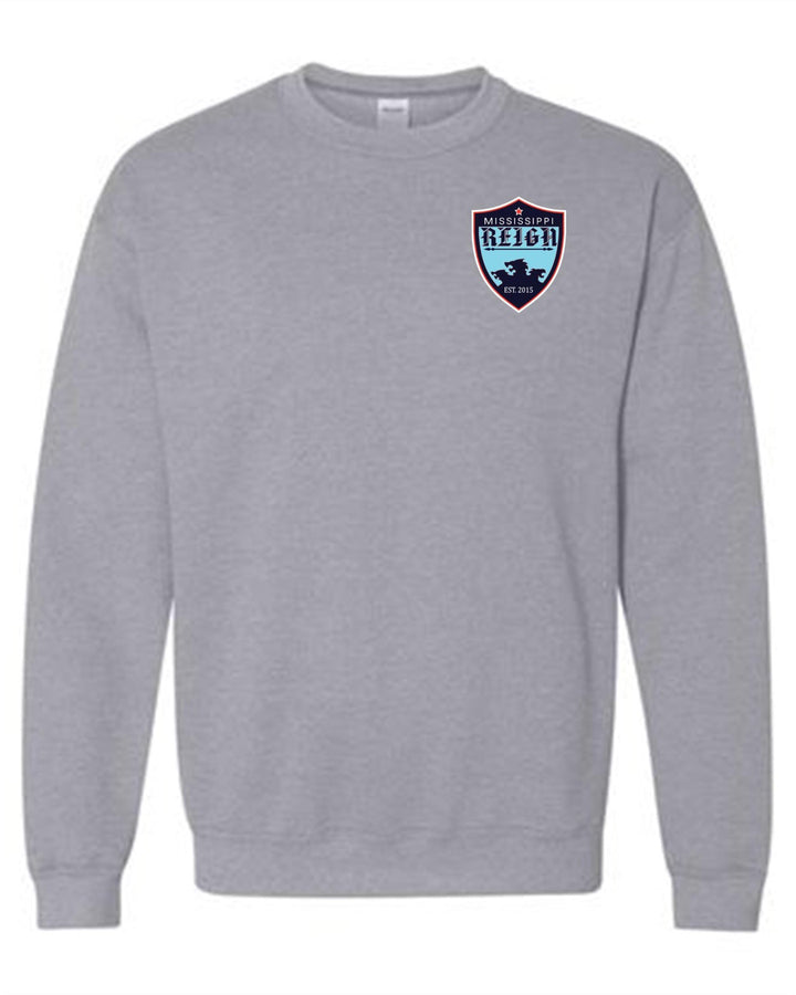 Mississippi Reign Crewneck Sweatshirt MS Reign Sport Grey Youth Small - Third Coast Soccer
