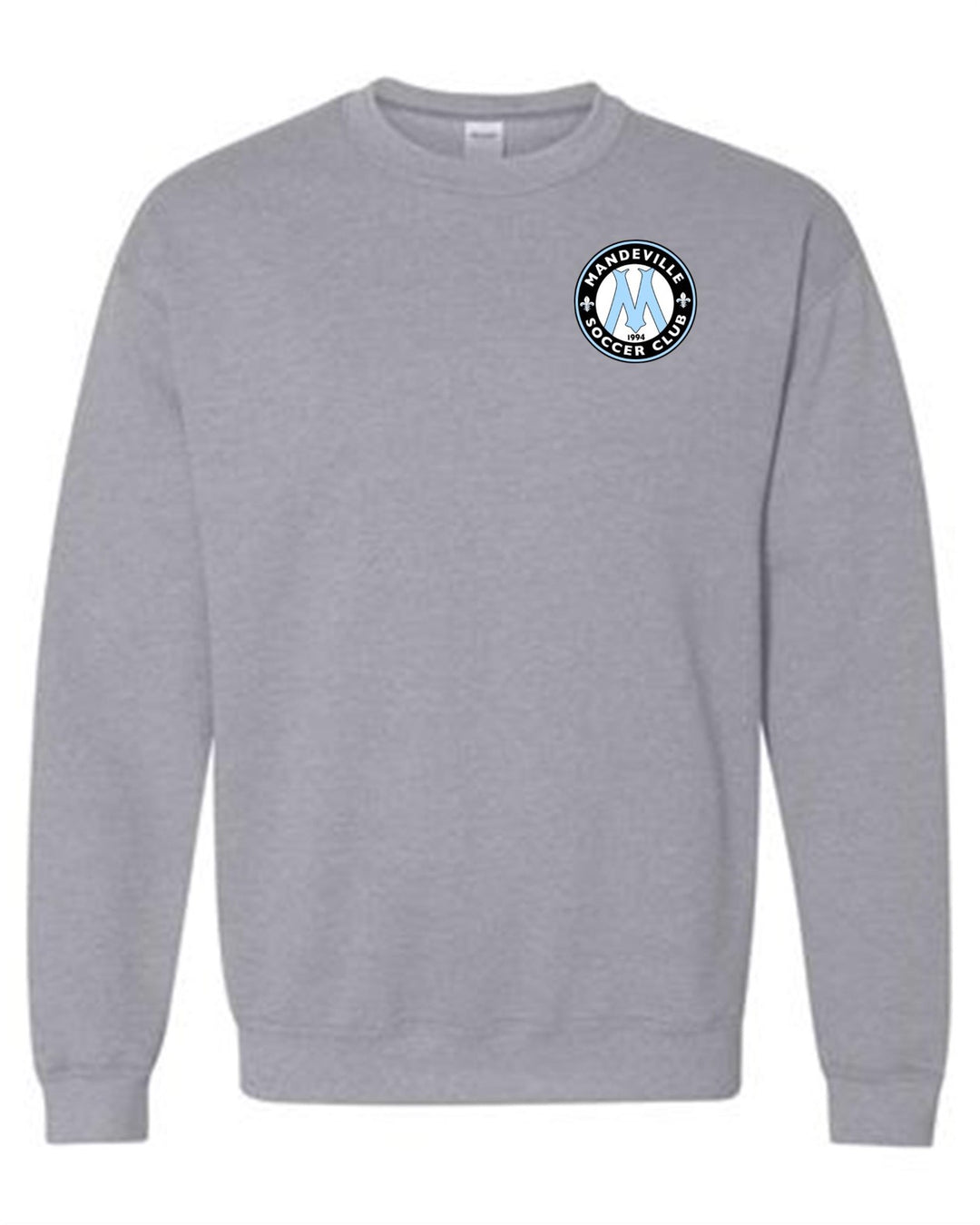 MSC Logo Crewneck Sweatshirt MSC Spiritwear Sport Grey Youth Small - Third Coast Soccer
