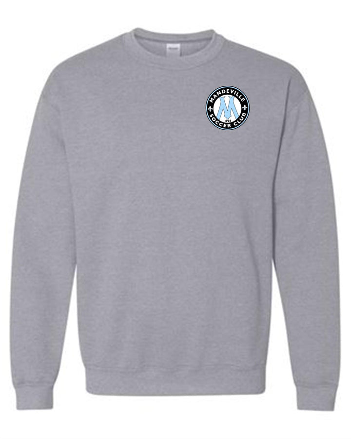 MSC Logo Crewneck Sweatshirt MSC Spiritwear Sport Grey Youth Small - Third Coast Soccer