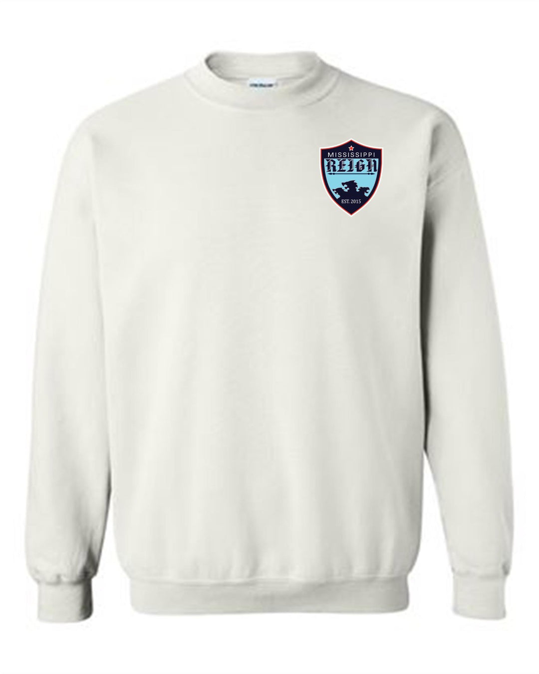 Mississippi Reign Crewneck Sweatshirt MS Reign White Youth Small - Third Coast Soccer