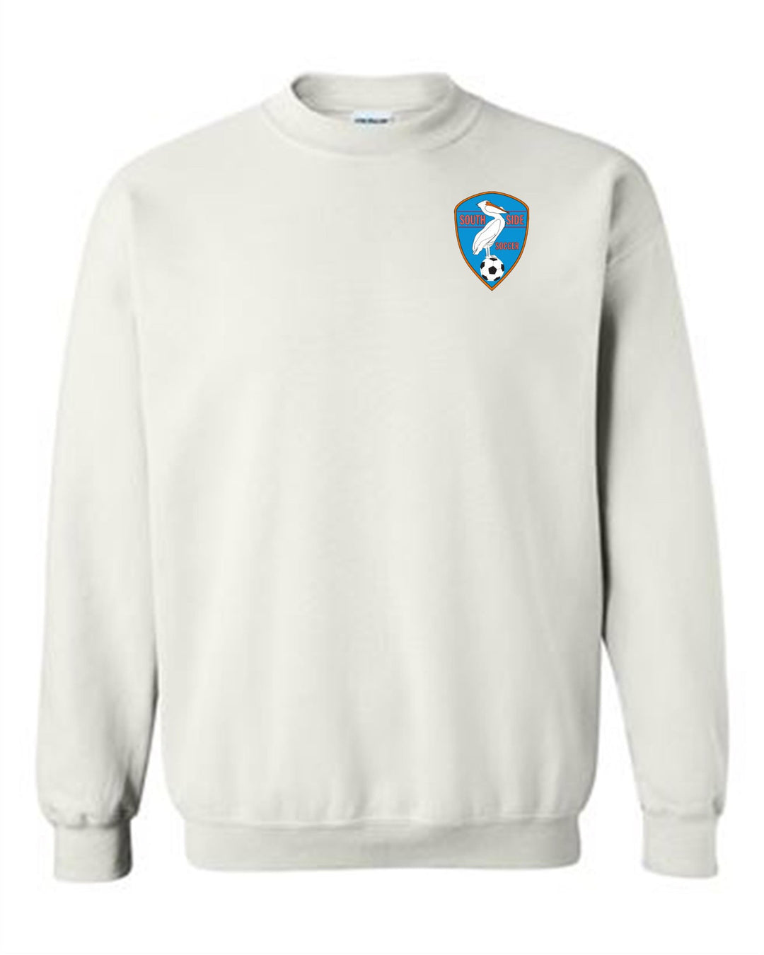 Southside Youth Soccer Crew Neck Sweatshirt SYS Spiritwear White Youth Small - Third Coast Soccer