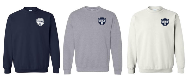 Madisonville United Shield Crew Neck Sweatshirt Madisonville United Spiritwear - Third Coast Soccer