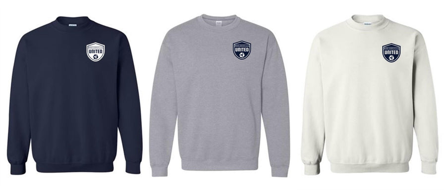 Madisonville United Shield Crew Neck Sweatshirt Madisonville United Spiritwear - Third Coast Soccer