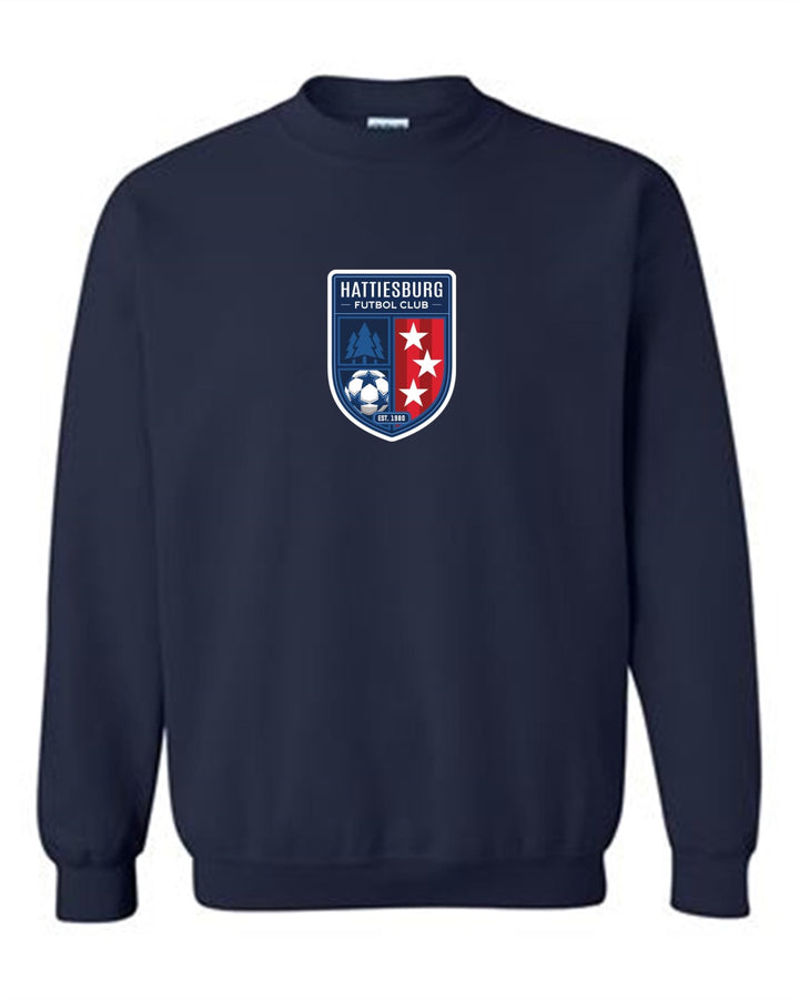 HFC Crew Neck Sweatshirt HFC Spirtwear Navy Youth Small - Third Coast Soccer