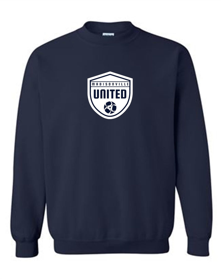 Madisonville United Crew Neck Sweatshirt Madisonville United Spiritwear Navy Mens Small - Third Coast Soccer