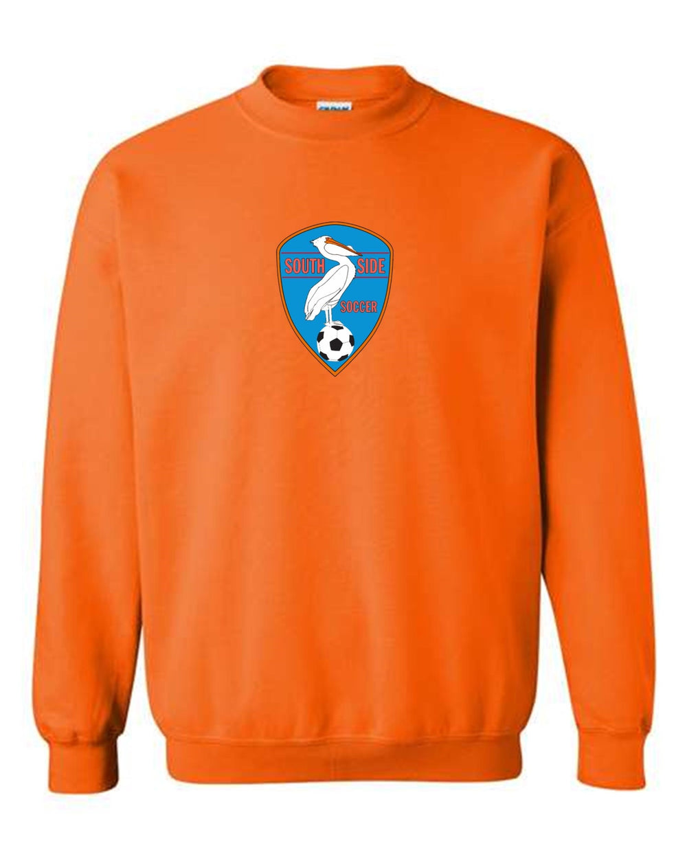Southside Youth Soccer Crew Neck Sweatshirt SYS Spiritwear Orange Youth Small - Third Coast Soccer