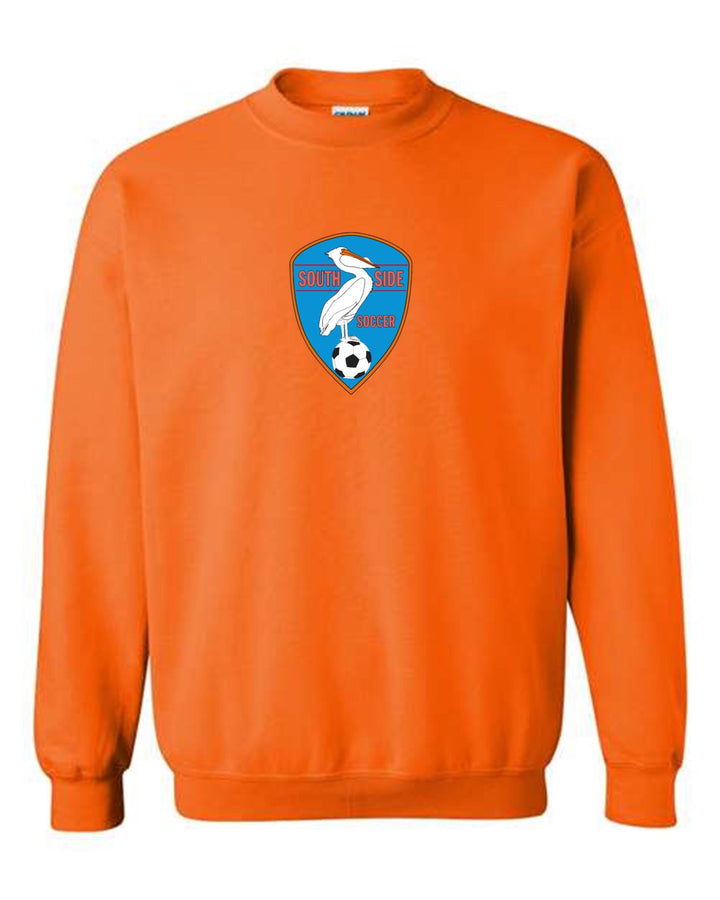 Southside Youth Soccer Crew Neck Sweatshirt SYS Spiritwear Orange Youth Small - Third Coast Soccer