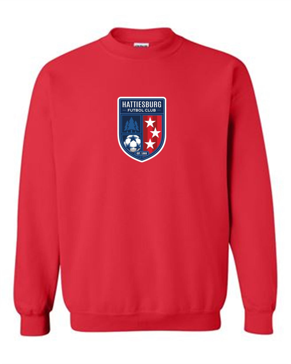 HFC Crew Neck Sweatshirt HFC Spirtwear Red Youth Small - Third Coast Soccer