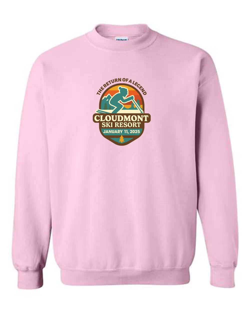The Return of a Legend Crewneck Sweatshirt Return of a Legend Light Pink Youth Small - Third Coast Soccer