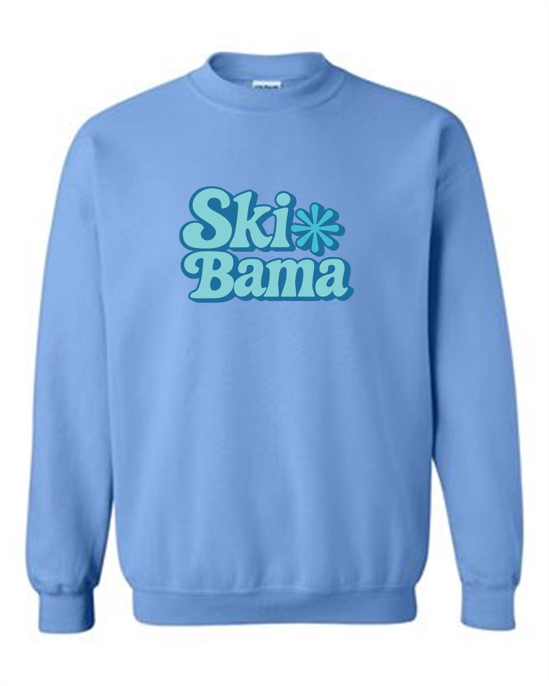 Ski Bama Crew Neck Sweatshirt Ski Bama 2 Light Blue Youth Small - Third Coast Soccer
