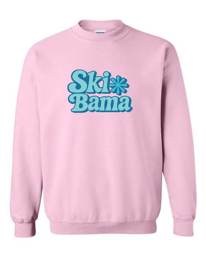 Ski Bama Crew Neck Sweatshirt Ski Bama 2 Light Pink Youth Small - Third Coast Soccer