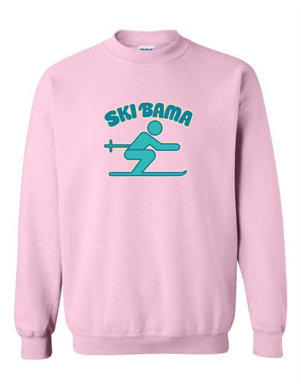 Ski Bama Crew Neck Sweatshirt Ski Bama 5 Light Pink Youth Small - Third Coast Soccer