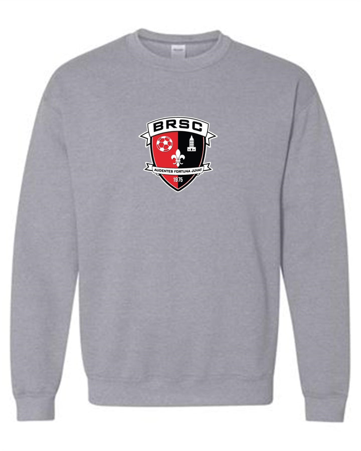 BRSC Crew Neck Sweatshirt BRSC Spiritwear Sport Grey Youth Small - Third Coast Soccer