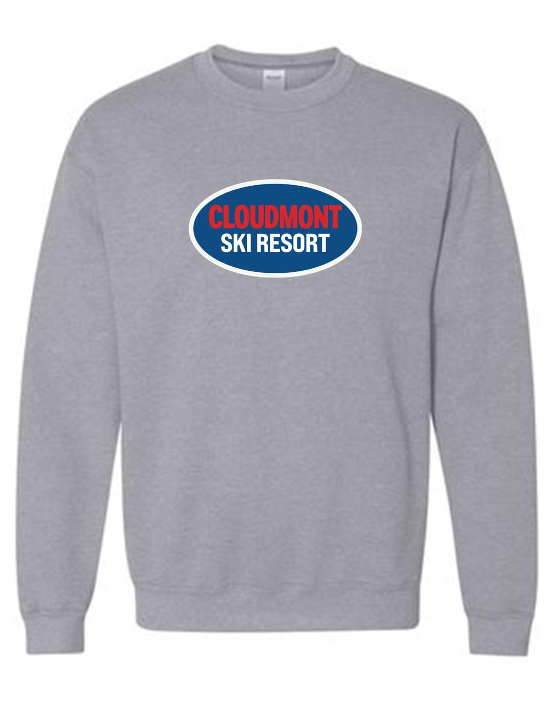 Cloudmont Ski Resort Crewneck Sweatshirt CSR Oval Sport Grey Youth Small - Third Coast Soccer