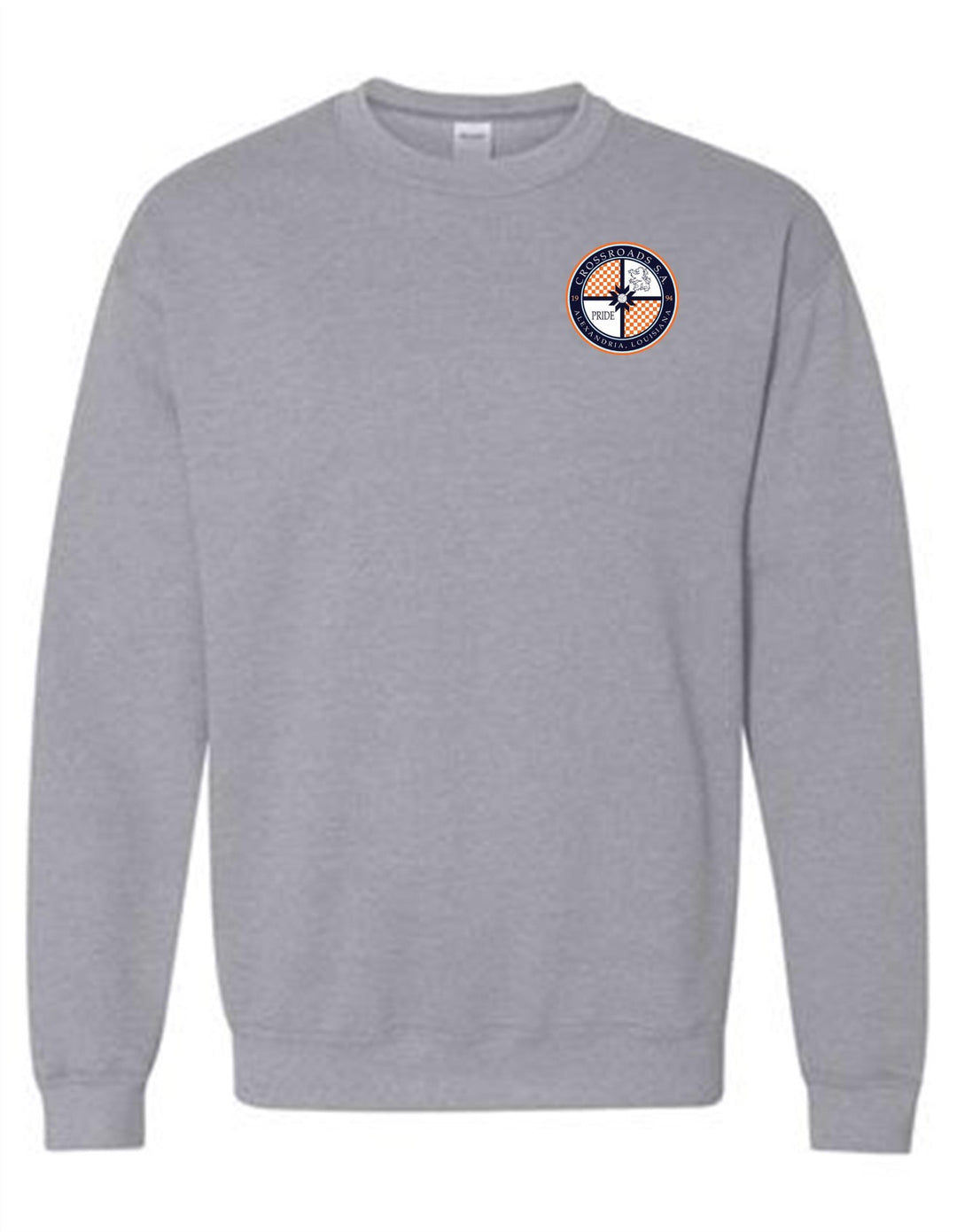 Crossroads Soccer Association Crewneck Sweatshirt Crossroads Spiritwear Sport Grey Mens Small - Third Coast Soccer