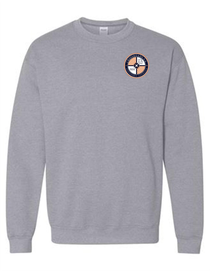 Crossroads Soccer Association Crewneck Sweatshirt Crossroads Spiritwear Sport Grey Mens Small - Third Coast Soccer