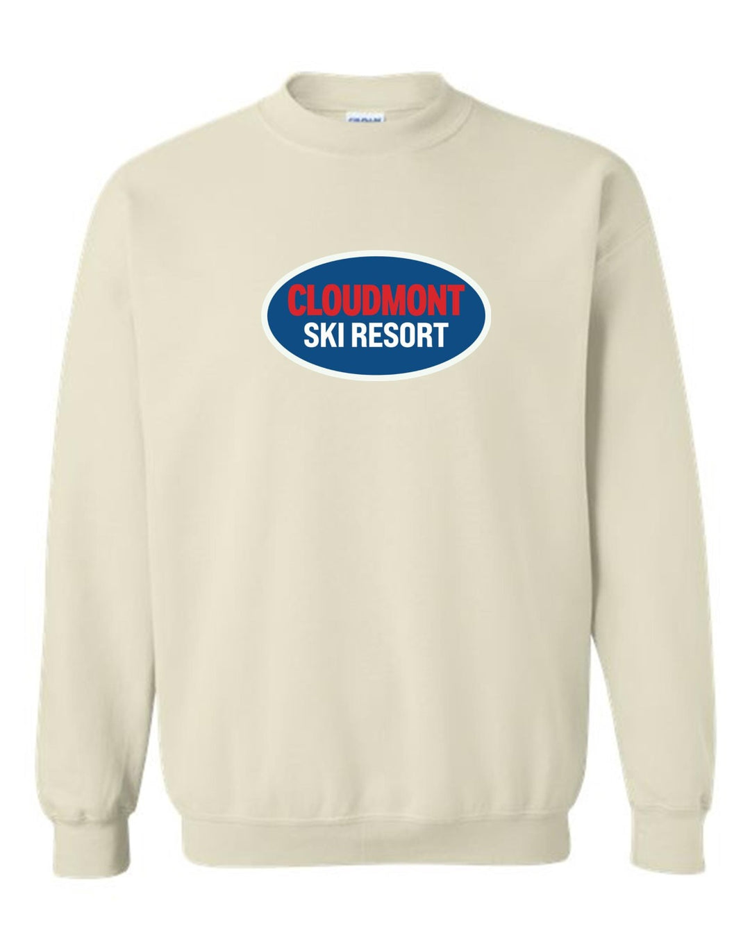 Cloudmont Ski Resort Crewneck Sweatshirt CSR Oval Sand Youth Small - Third Coast Soccer