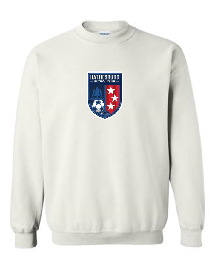 HFC Crew Neck Sweatshirt HFC Spirtwear White Youth Small - Third Coast Soccer