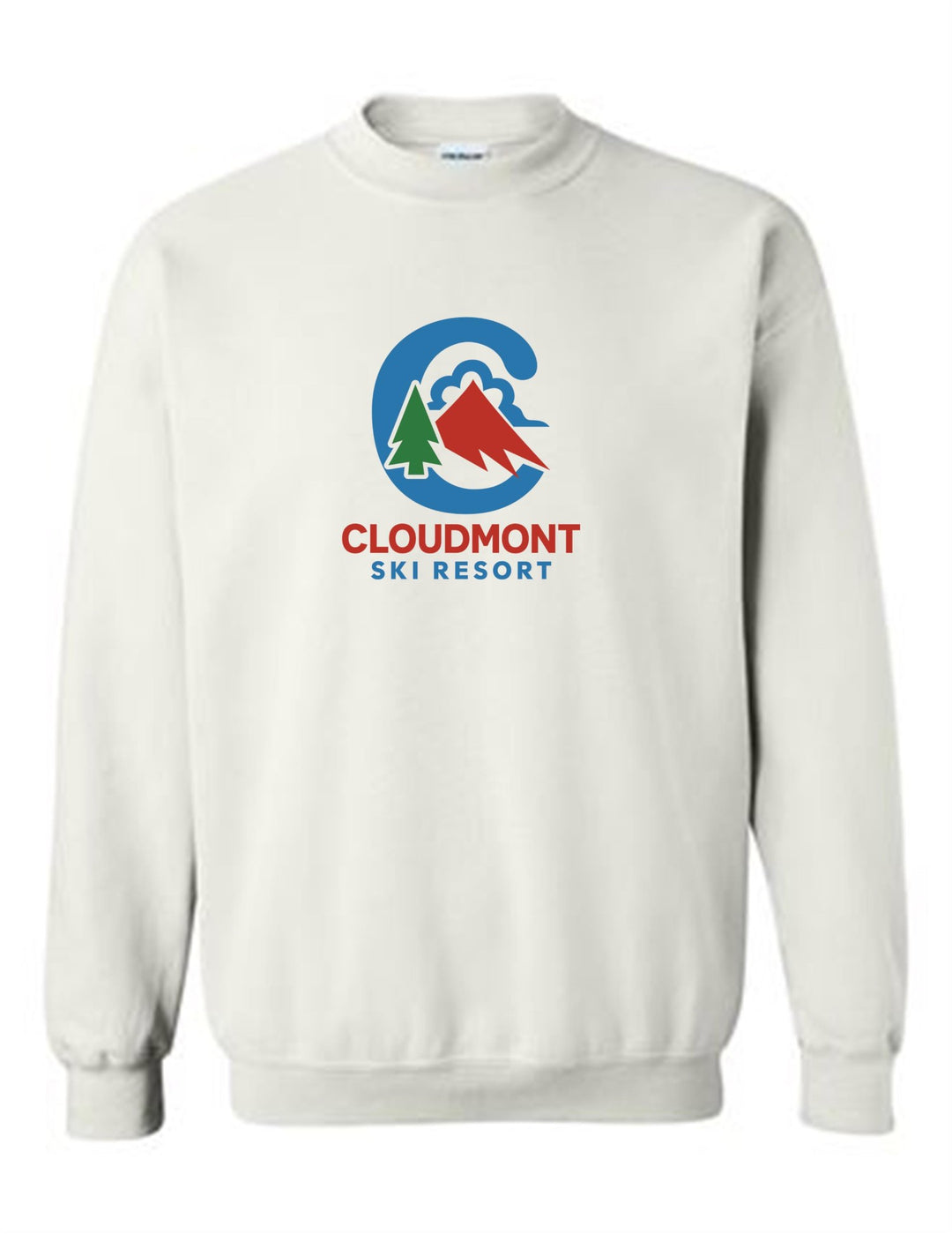 Cloudmont Ski Resort Crewneck Sweatshirt C CSR White Youth Small - Third Coast Soccer