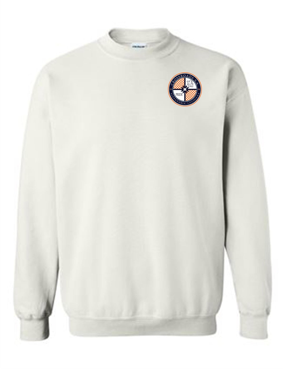 Crossroads Soccer Association Crewneck Sweatshirt Crossroads Spiritwear White Mens Small - Third Coast Soccer
