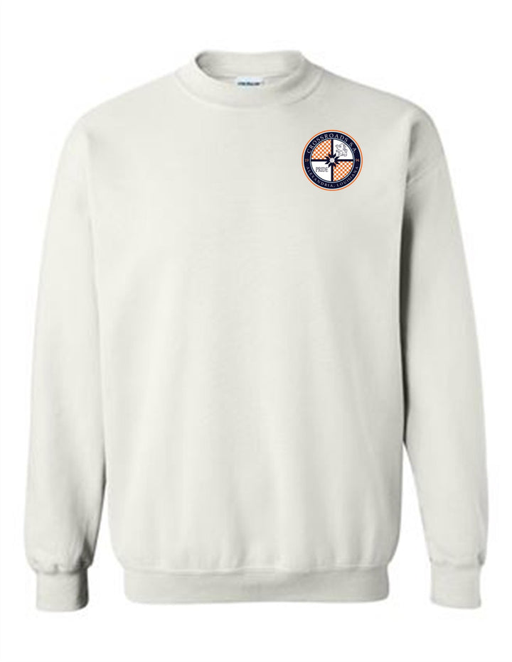 Crossroads Soccer Association Crewneck Sweatshirt Crossroads Spiritwear White Mens Small - Third Coast Soccer