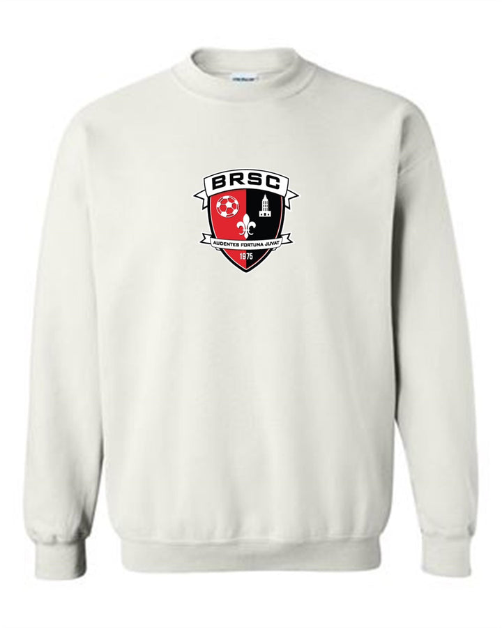 BRSC Crew Neck Sweatshirt BRSC Spiritwear White Youth Small - Third Coast Soccer