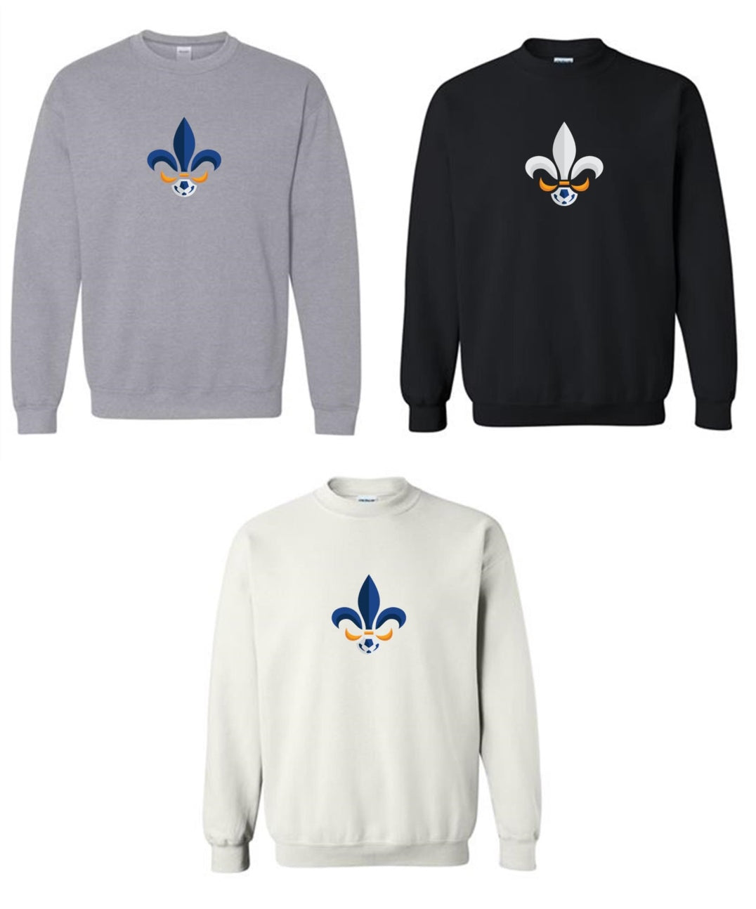 Louisiana Select Logo Crew Neck Sweatshirt LA ODP Spiritwear   - Third Coast Soccer