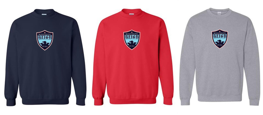 Mississippi Reign Logo Crewneck Sweatshirt MS Reign - Third Coast Soccer