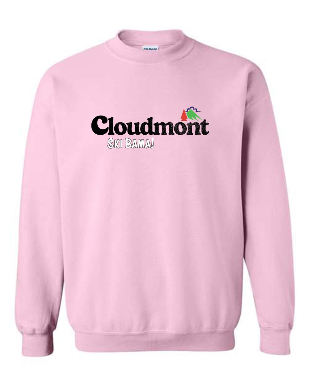Cloudmont Ski Bama Crewneck Sweatshirt Cloudmont Ski Bama Light Pink Youth Small - Third Coast Soccer