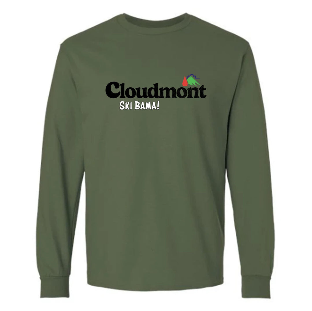 Cloudmont Ski Bama Long-Sleeve T-Shirt Cloudmont Ski Bama Military Green Youth Small - Third Coast Soccer