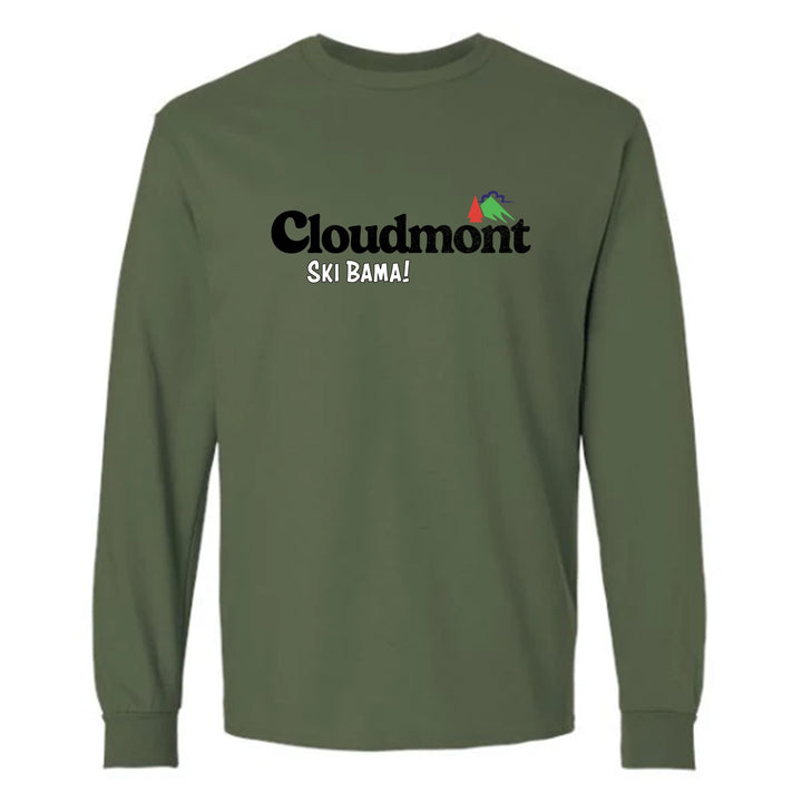 Cloudmont Ski Bama Long-Sleeve T-Shirt Cloudmont Ski Bama Military Green Youth Small - Third Coast Soccer