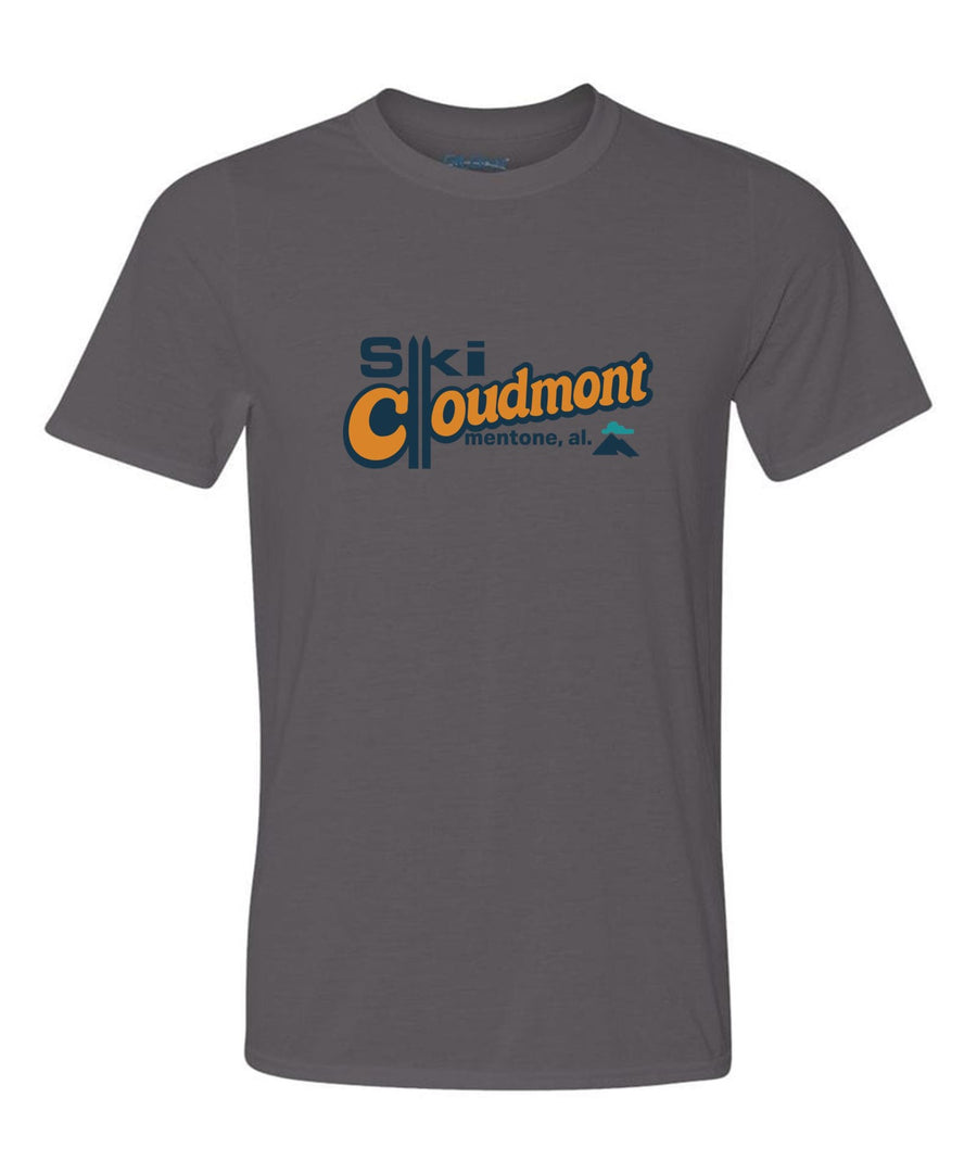Ski Cloudmont Short-Sleeve T-Shirt Ski Cloudmont Skis Charcoal Youth Small - Third Coast Soccer