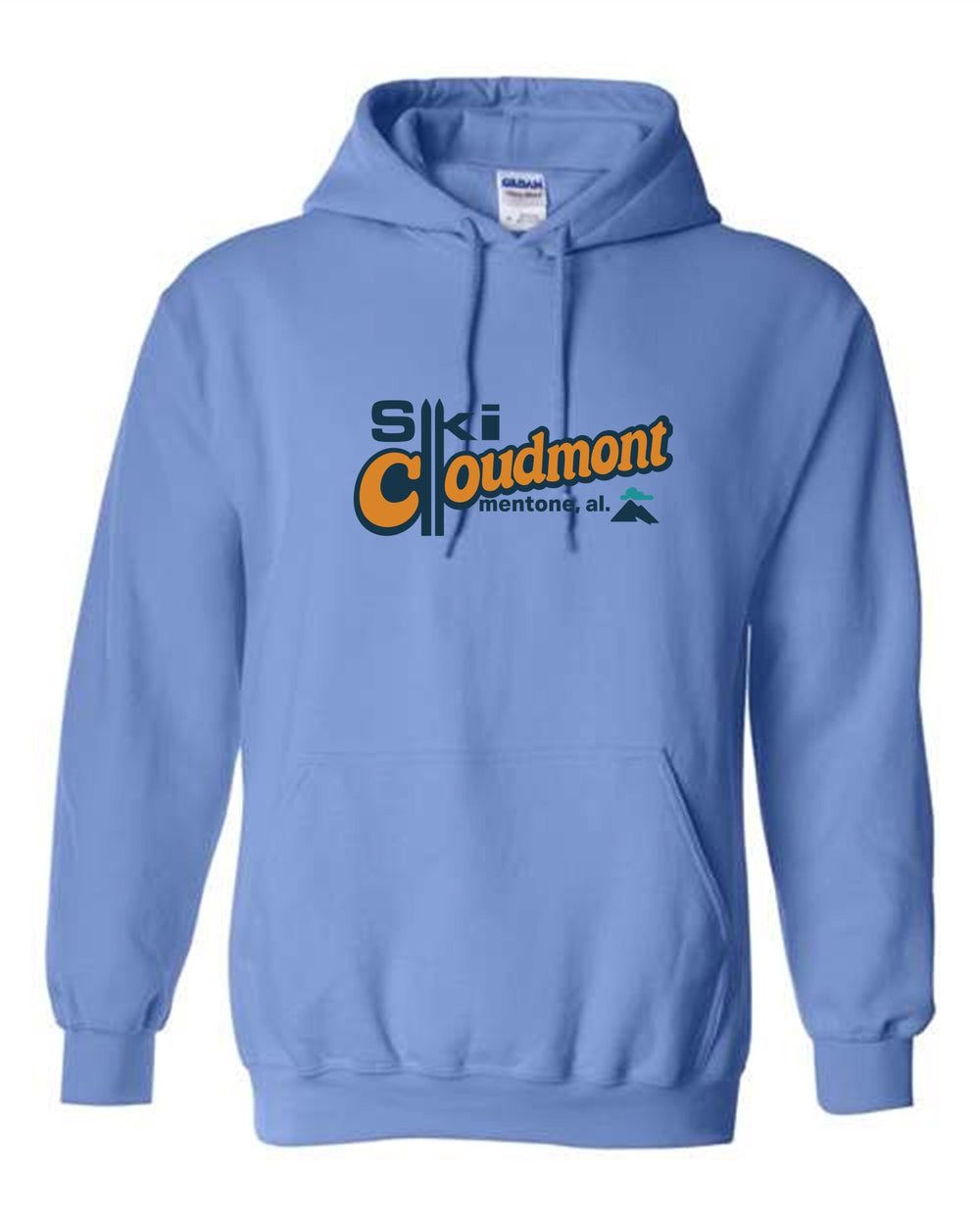 Ski Cloudmont Hooded Sweatshirt Ski Cloudmont Skis Light Blue Youth Small - Third Coast Soccer